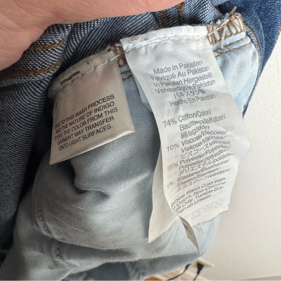 Madewell 9 inch mid‎ Rise Skinny Blue Jeans button fly - Picture 6 of 9